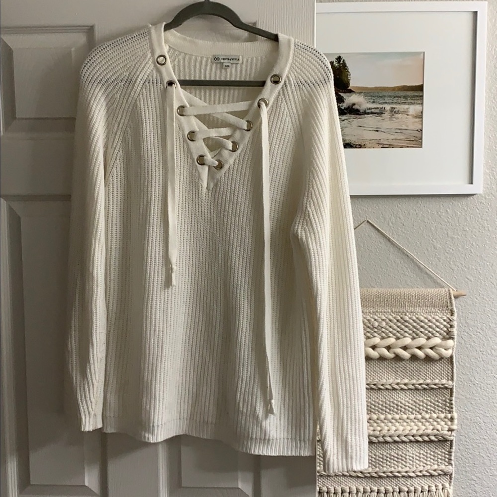 Cute white sweater